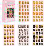 120 pi�ces de nail art pour enfants, joli ensemble de faux ongles pour enfants