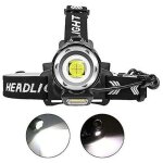 12000 lumens lampe frontale led rechargeable, xhp90 lampes frontales puissante torche frontale haute ...