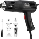1200w d�capeur thermique, 150? & 550? r�glages double temp�rature pistolet thermique avec 7 buses, protection ...