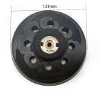 125mm plateau de poncage, plateau pour metabo sxe 325 intec 425 turbotec 631220000 (noir)