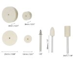 129pcs accessoires de roues de polissage en feutre en laine pour outils - ing professionnel pour le m�tal ...