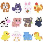 12pcs aimant frigo animaux magnet frigo tableau magn�tique, 3d r�frig�rateur mignonne dr�le convient ...