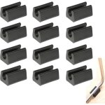 12pcs patin pied chaise tube embout tampon capuchon bouchon protection plancher meuble forme u en plastique ...