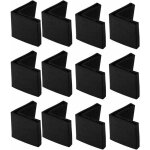 12pcs protection pied de chaise en fer table embout pied 50 x 50 mm noir de chaise meuble capuchons protection ...
