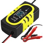 12v / 10a chargeur de batterie intelligent, chargeur batterie moto avec cran lcd, chargeur batterie ...