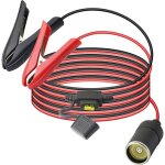 12v / 24v batterie de voiture clip - on � prise allume - cigare adaptateur femelle c�ble d'extension ...
