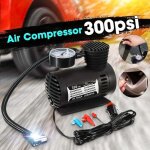 12v 300psi voiture universelle mini pompe gonfleur d'air de pneu portable pompe de compresseur automatique ...