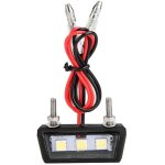 12v clairage de la plaque d'immatriculation de moto, plaque d'immatriculation universelle en abs led ...