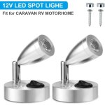 12v led spot lampe de lecture interrupteur r�glable lumi�re chaude pour camping car van bateau led lumi�re ...