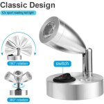 12v led spot lampe de lecture interrupteur r�glable lumi�re chaude pour camping car van bateau led lumi�re ...