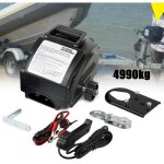 12v treuil �lectrique avec moteur, puissant 2000 livres mobile treuil electrique winch pour tirer les ...