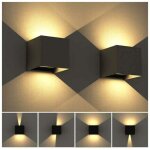 12w applique murale exterieur led 10�10�10cm, avec angle de faisceau r�glable luminaire int�rieure applique ...
