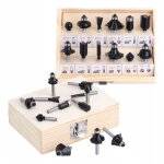 12x fraises à bois tige 8 mm pour défonceuses en étui 12x fraises à bois tige 8 mm pour défonceuses en étui