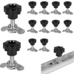 12x raccord  vis pour rail d'avion m8x45 raccord d'avion raccord d'avion noir star grip accessoires ...