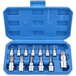 13 pi�ces jeu de douilles embouts tournevis femelle t8 - t70 en acier chrom� au vanadium 1 / 4  3 / 8  ...