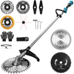 1380w coupe - bordures brushless sans fil 18800 rpm, debroussailleuse electrique 168cm avec 7 types de ...
