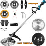 1380w debroussailleuse electrique sans fil 18800 rpm 168cm, coupe - bordures brushless avec 3 brosses ...