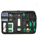 14 pcs portable ethernet r�seau mat�riel sac outil r�seau lan c�ble pince � sertir outils kit r�seau ...