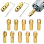 14 pièces petite perceuse Électrique bit collet, mini pinces de serrage en laiton, laiton perceuse mandrin, ... 14 pièces petite perceuse Électrique bit collet, mini pinces de serrage en laiton, laiton perceuse mandrin, ...
