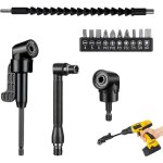 14 pi�ces renvoi d'angle visseuse kit tige d'extension � tige hexagonale 1 / 4 , renvoi d'angle perceuse, ...