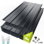 14 x panneau et lame de bardage, 14x105x56. 5cm=8. 3m�t�le bac acier toiture, 0. 25mm t�les de bardage ...