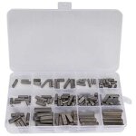 140pcs cl� d'arbre d'entra�nement parall�le cl� parall�le carr�e cl� � plumes � bout rond clavettes paralleles ...