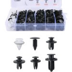 140pcs clips de fixation voiture, rivet plastique, pieces auto, 6 types diff�rents de pinces de garniture ...