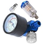 140psi 1 / 4 pistolet � peinture en a�rosol r�gulateur de pression d'air jauge compresseur a�rographe ...