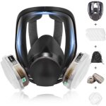 [jamais utilis�] 15 in 1 6800 masque peinture avec filtre, respirateur visage � vapeur organique, protection ...