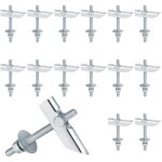 15 jeux de cheville a bascule, m6 x 100mm suspente placo robuste, cheville placo charge lourde en acier ...