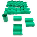 15 manchons de raccordement pour gaine electrique et tube d. 25 mm x l. 50 mm (vert) - 100% fran�ais ...