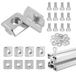 15 pcs ecrous pour rainure en t m8 �crous coulissants t m8 vis � t�te marteau en aluminium ecrous standard ...