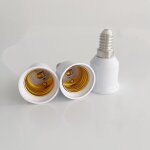 15 pi�ces adaptateur douille filet�e e14 vers e27 rallonge allonge convertisseur t�te de lampe douille ...