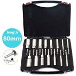 15 pi�ces douille visseuse a choc 5. 5 - 19mm douille hexagonale profondeur d'usinage 34mm pour visseus ...