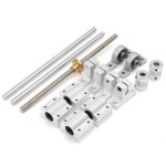 15 pi�ces / ensemble 400mm axe optique rail de guidage roulement si�ge guide lin�aire support d'arbre ...