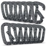 15 pièces mousqueton tactique, pvc plastique noir mousqueton escalade, mousqueton porte clé pour le sport, ... 15 pièces mousqueton tactique, pvc plastique noir mousqueton escalade, mousqueton porte clé pour le sport, ...