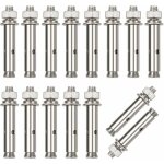 15 pi�ces vis d'expansion inoxydable 304 boulon d'expansion en acier inoxydable cheville � b�ton charge ...