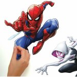 15 stickers spiderman marvel