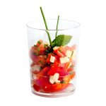 Verrines rondes mini - glass avec rsistance thermique - 15 verrines - 51 x 65 mm - rutilisables, recyclables ...