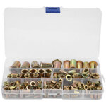 150 �crous � sertir aveugles filet�s � t�te plate en acier au carbone m3 / m4 / m5 / m6 / m8 / m10 / ...