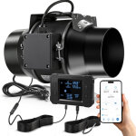 150 mm ventilateur d?extraction 683 m� / h wifi app, ec - moteur 70 w 2800 rpm, avec variateur de fr�quence, ...