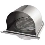 150mm grille aeration de ventilation inox, xu, grille de hotte chemin�e ronde ext�rieur, grille d'a�ration ...