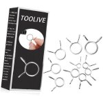 150pcs 10tailles pince de durite de conduite de carburant, pince � ressort, collier de serrage durite ...