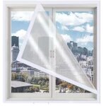 (150x150cm) film isolant pour fen�tre anti froid d'hiver d�coupe diy transparent et r�tractable de survitrage ...