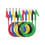 Fitags - 15a 4mm pince crocodile fiche banane double extrmit fil de test multimtre pince de tension ...