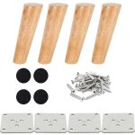 15cm, )lot de 4 pied de meuble bois pied de lit 15 cm pied table basse inclin pied meuble cuisine finition ...