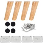 15cm, )lot de 4 pied de meuble bois pied de lit 15 cm pied table basse inclin pied meuble cuisine finition ...