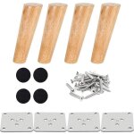 ?15cm, ?lot de 4 pied de meuble bois pied de lit 15 cm pied table basse inclin� pied meuble cuisine finition ...