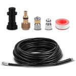 15m kit tuyau déboucheur flexible haute pression avec adaptateur convient pour kärcher k2 k3 k4 k5 k6 ... 15m kit tuyau déboucheur flexible haute pression avec adaptateur convient pour kärcher k2 k3 k4 k5 k6 ...