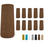 16 / 24 / 32 pcs brown chair leg socks ? premium furniture protectors for hardwood floors, non - slip ...